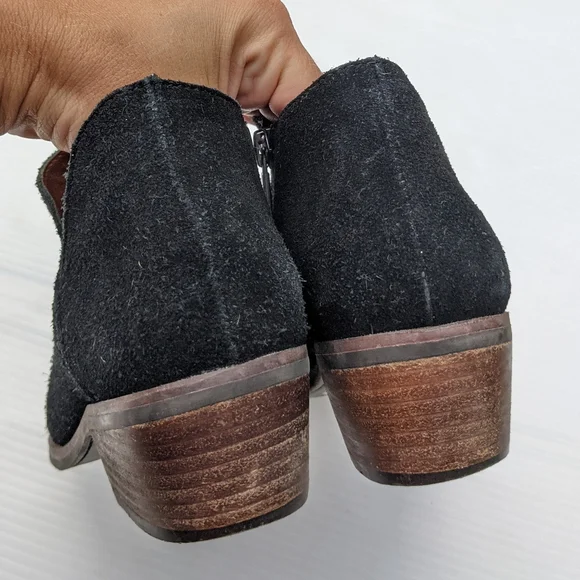 LUCKY BRAND Fenley black suede ankle booties - Picture 4 of 11